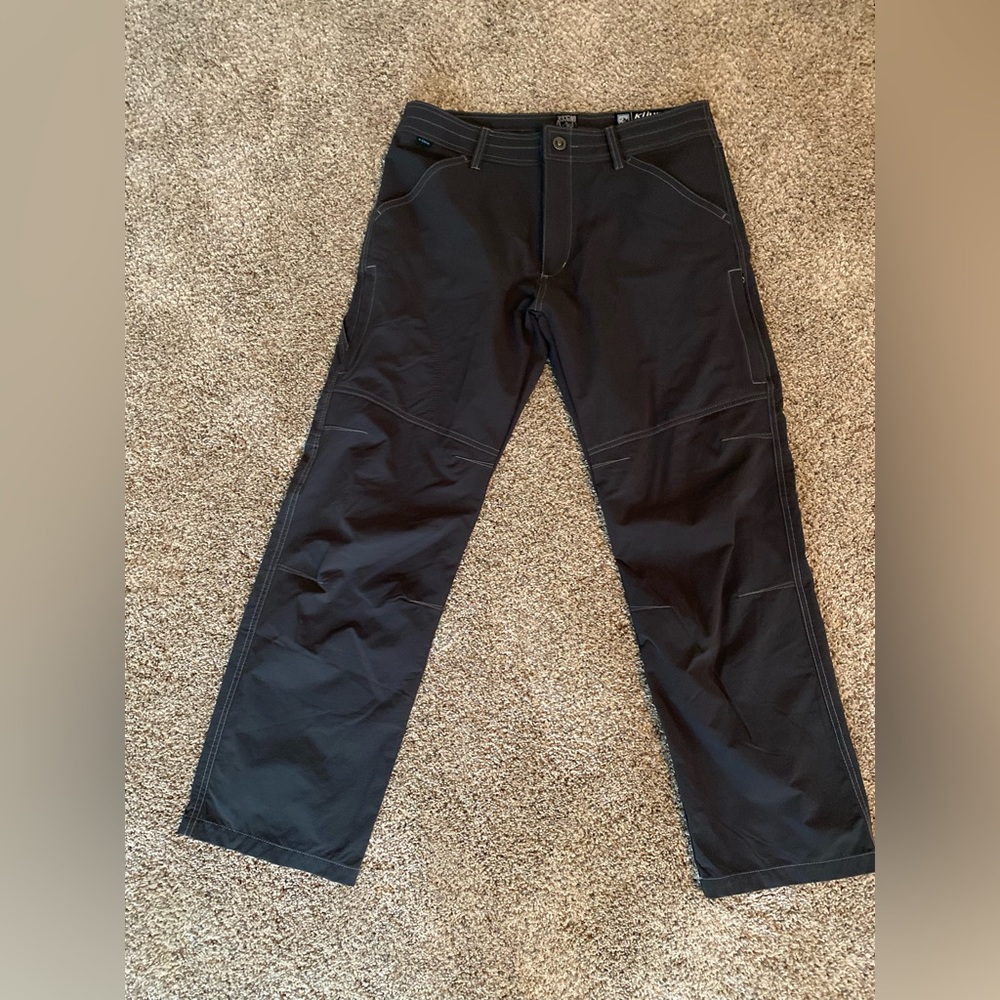 Kuhl Men's Hiking Pants Lightweight Nylon Stretch| Size: 33x30 Gray NWOT